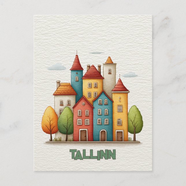 Travel to Tallinn Postcard (Front)