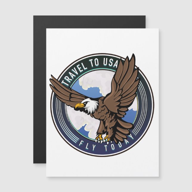 Travel to USA Fly today logo (Front/Back)