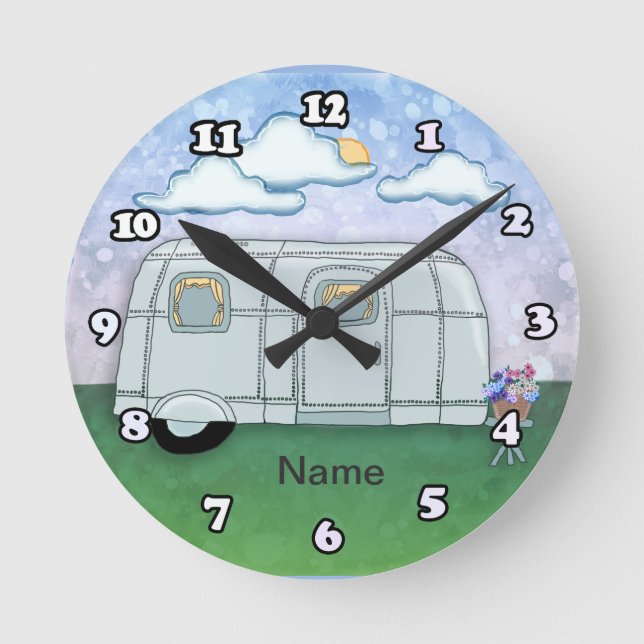 Travel Trailer  Round Clock (Front)