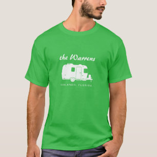 Travel Trailer RV Silhouette Graphic T-Shirt
