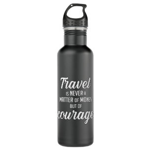 Travel Travelling Adventure Quotes Quote Gift Idea 710 Ml Water Bottle