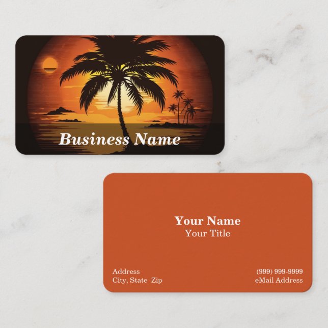 Travel / Vacation Business Card (Front/Back)