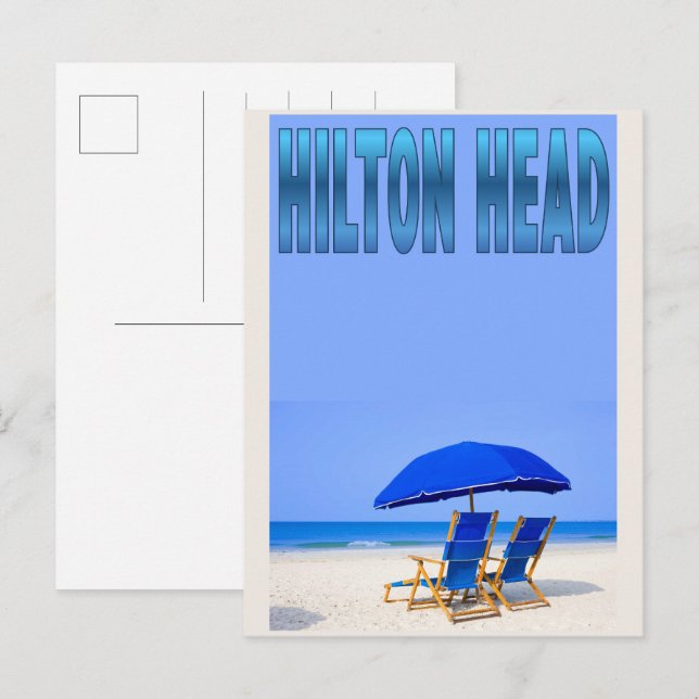 Travel vintage Hilton Head Island lighthouse gifts Postcard (Front/Back)