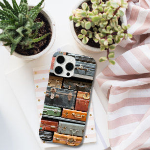 Travel Vintage Suitcase Wanderlust Photo Custom  iPhone 16 Pro Max Case