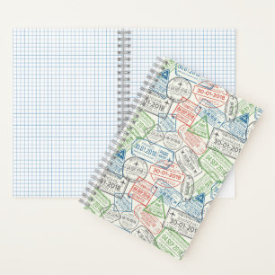 Travel Visa Stamp Notebook