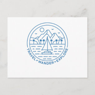 Travel Wander Explore Postcard