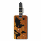 travel wood world-map custom