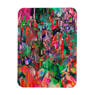 Travel World Abstract City Building Skyline Magnet