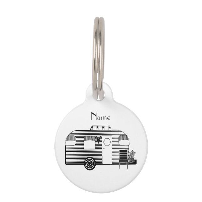 Traveler Camper Caravan Thunder_Cove Pet Tag (Back)