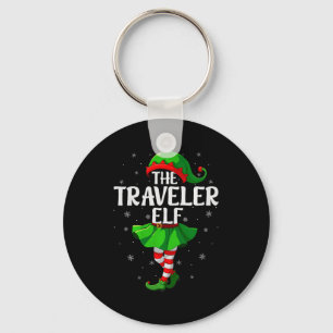 Traveler Elf Christmas Girls Women Elf Squad Xmas  Key Ring