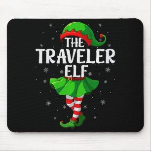 Traveler Elf Christmas Girls Women Elf Squad Xmas  Mouse Pad