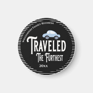 Travelled The Furthest Car Reunion Award Magnet