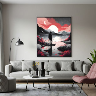 Traveller at Dusk Poster