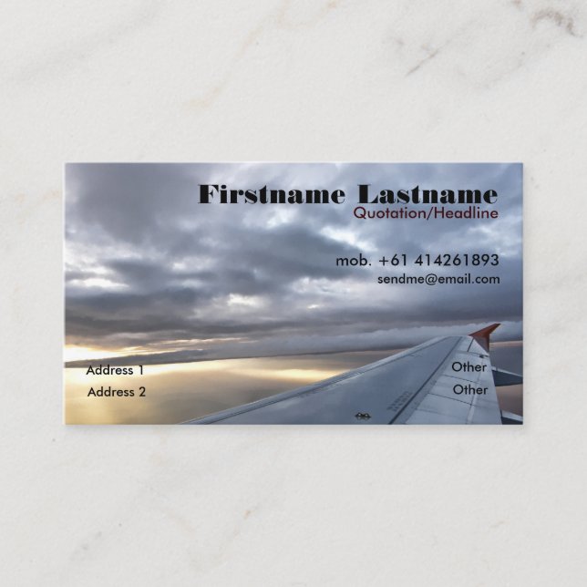 Traveller Business/Profile Card (Front)