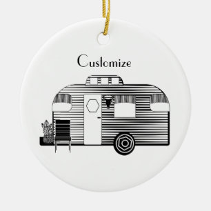 Traveller Camper Caravan Thunder_Cove Ceramic Tree Decoration