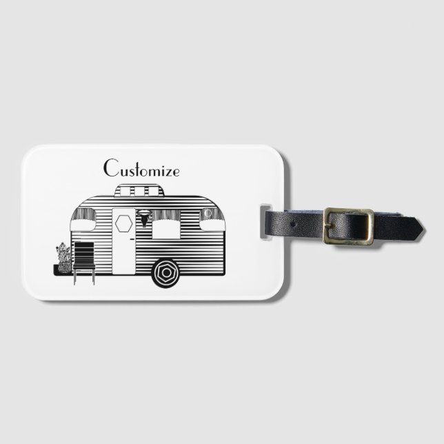 Traveller Camper Caravan Thunder_Cove Luggage Tag (Front Horizontal)