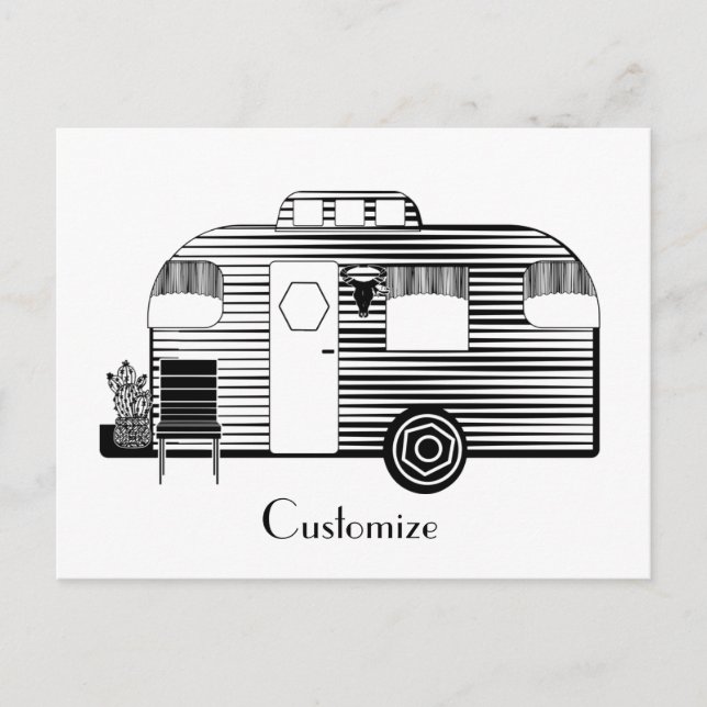 Traveller Camper Caravan Thunder_Cove  Postcard (Front)