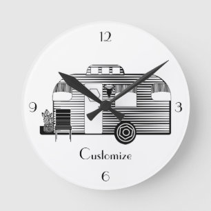Traveller Camper Caravan Thunder_Cove Round Clock