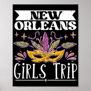 Traveller Flight Vacation New Orleans Girls Trip Poster