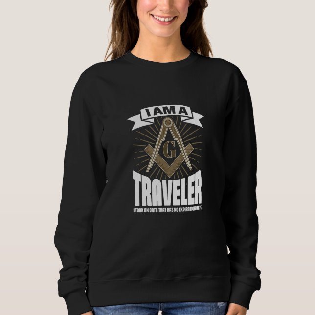Traveller Freemason Square and Compass Freemasonry Sweatshirt (Front)