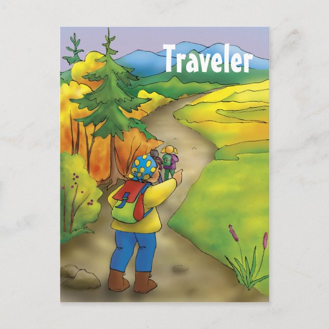 Traveller - Postcard template (Front)