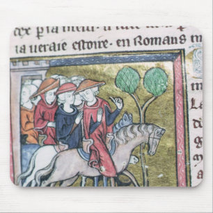Travellers, from the Roman de Jules Cesar Mouse Pad