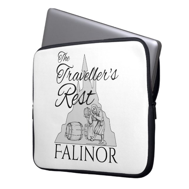 Traveller's Rest - Laptop Sleeve (Front Left)