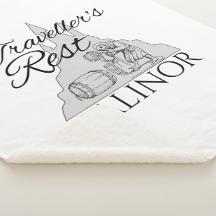 Traveller's Rest - Small Sherpa Blanket