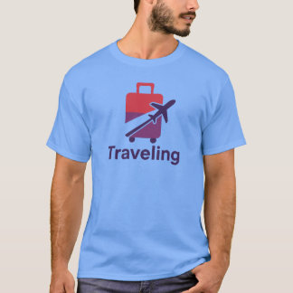 Travelling Aeroplane Luggage Suitcase Travel T-Shirt