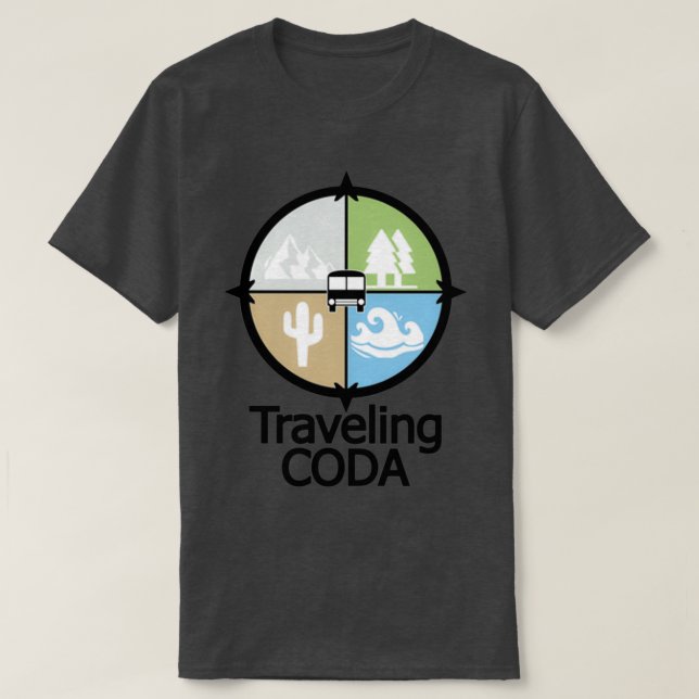 Travelling CODA logo T-Shirt (Design Front)