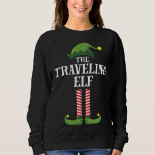 Travelling Elf Matching Family Christmas Party Sweatshirt