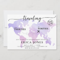 Travelling from Thirties to Forties 40th Birthday