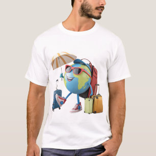 Travelling Globe with Accessories T-Shirt
