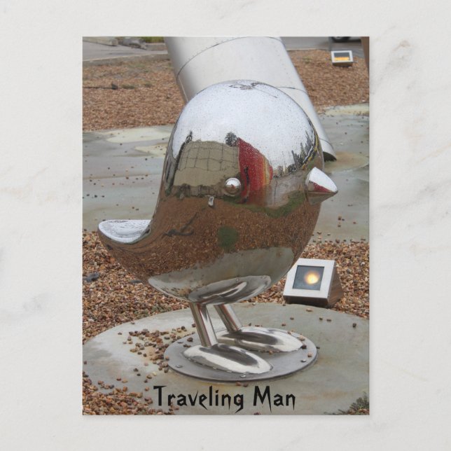 Travelling Man Postcard (Front)