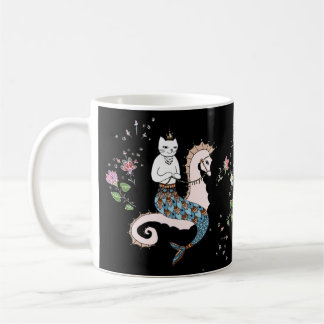 Travelling Mermaid Cat Coffee Mug