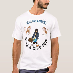 Travelling Monkey Trip for Banana Lovers & Fun T-Shirt