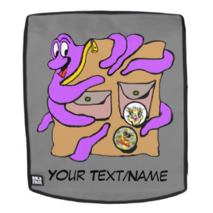 Travelling Octopus Embracing Backpack, Face Only. Backpack