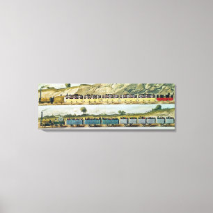 Travelling on the Liverpool and Manchester Canvas Print