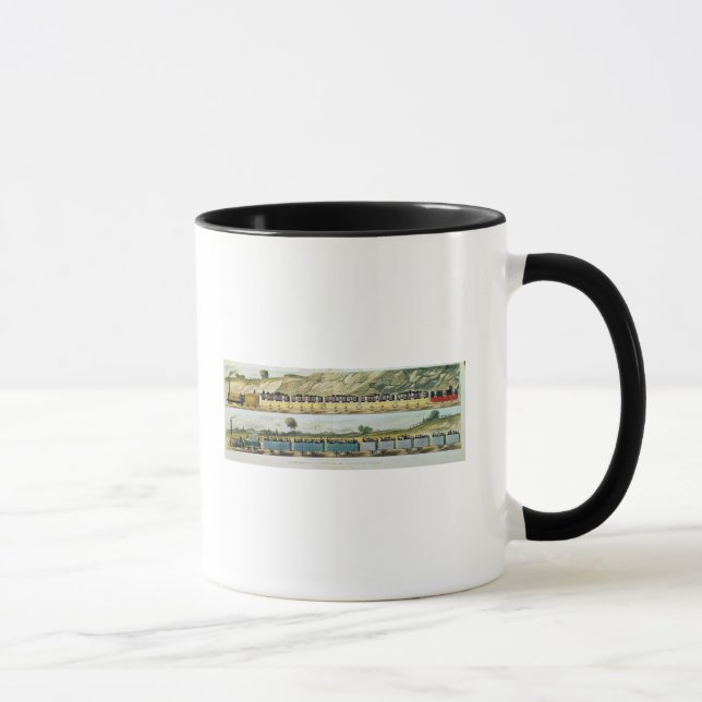 Travelling on the Liverpool and Manchester Mug (Right)