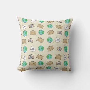 Travelling Style Pattern Cushion
