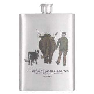 travelling the path of our ancestors in Gaelic Hip Flask