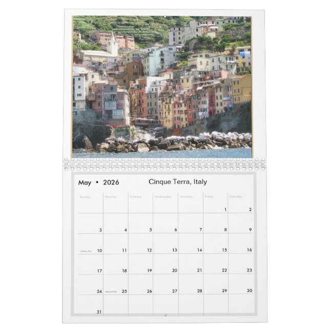Travelling Through Italy 20XX Calendar (May 2026)
