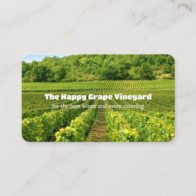 Travelling Vineyard Business Card (Front)