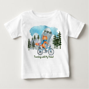 Travelling With My Friend Baby Fine Jersey T-Shirt