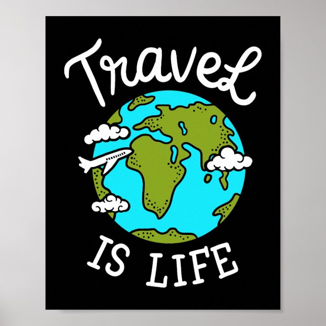 Travelling World Travel Poster (Front)