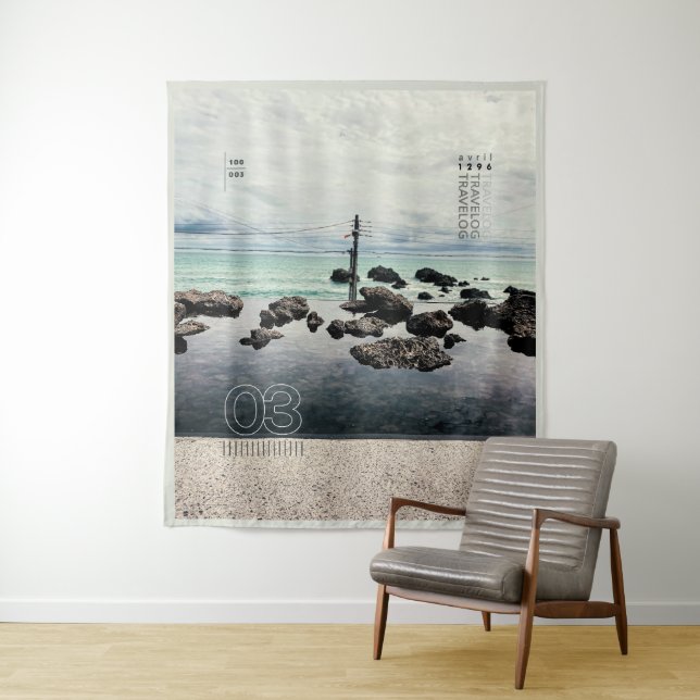 travelog_3 L_size tapestry (In Situ)