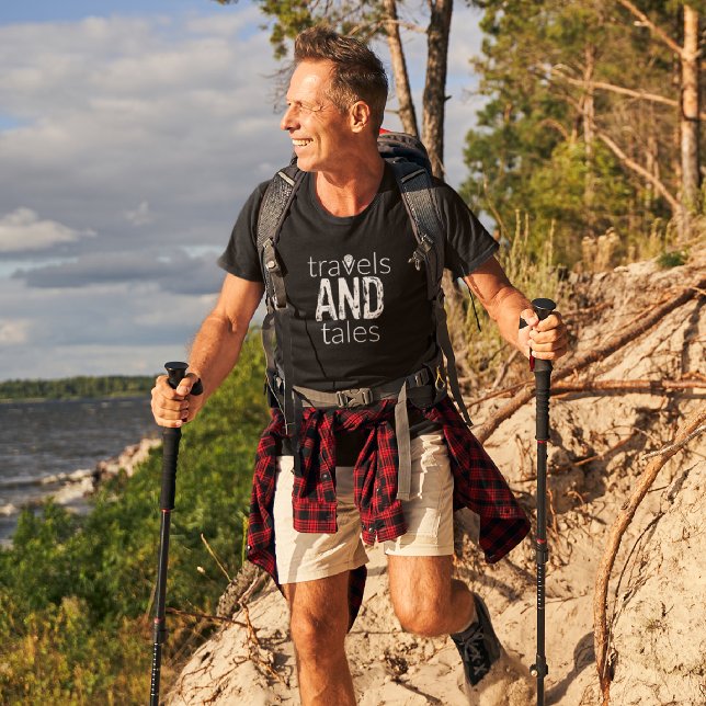 Travels and Tales [White Logo] Men's T-Shirt (Creator Uploaded)