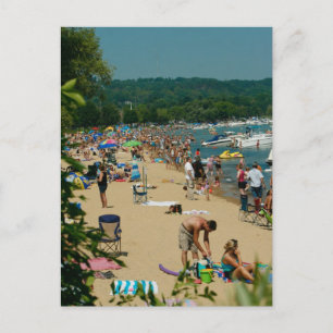 Traverse City Beach Postcard