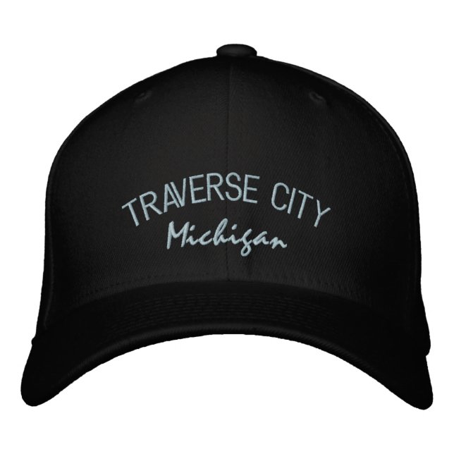 Traverse City Michigan Embroidered Hat (Front)