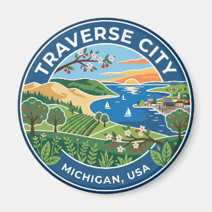 Traverse City Michigan Magnet